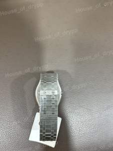 Montre de luxe minimaliste en acier inoxydable avec cadran rond et lunette sertie de diamants Moissanite VVS, montre élégante et fine pour homme et femme - Product Image 3