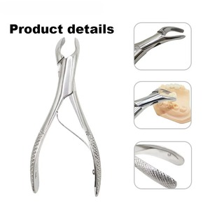 Pinzas Quirúrgicas Ametrina para Dientes Deciduos, Uso Maxilar y Mandibular, Instrumento de Extracción Dental Pediátrica, CE - Product Image 1