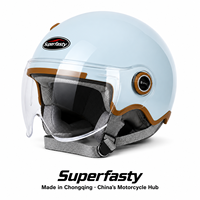 Casque de moto ouvert unisexe de haute qualité, durable, personnalisé, en matériau ABS haute résistance, pour la conduite en toutes saisons