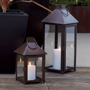 Lanterne traditionnelle en métal, support de lumière décoratif pour la maison, le jardin, le balcon, la terrasse, la décoration de fête de mariage - Product Image 1