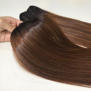 ช่อผมมนุษย์สำหรับต่อผมสีออมเบร100% ผมบริสุทธิ์จากเวียดนาม - Product Image 4