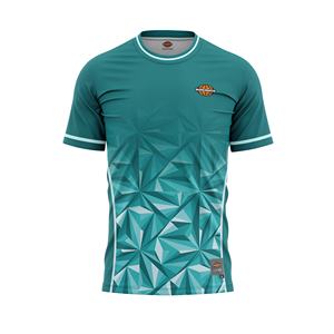 Maillot de sport à manches courtes personnalisé avec logo, séchage rapide, respirant, imprimé par sublimation, design personnalisé, prix de gros - Product Image 1