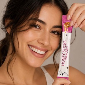 Bâtonnets de miel au Shilajit saveur fraise et safran, vente chaude, OEM, marque privée, fabricant en gros - Product Image 5