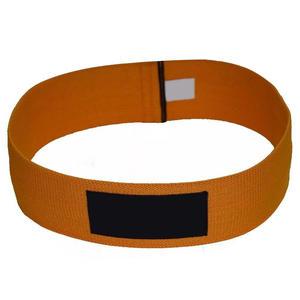 Orange Fabric Resistance <b>Band</b> with Black Patch for Exercise Durable <b>Workout</b> Fitness Equipment All Accessories Hip Resistance - Product Image 3