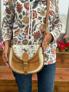 Sacs à main en cuir de vachette pour femmes en cuir véritable sac à bandoulière grande capacité sac à bandoulière sacs à main en cuir occidental - Product Image 2