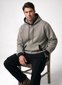 Sudadera con Capucha de Forro Polar para Hombre TOFEN SPORTS, Ligera, Impermeable, Transpirable, Deportiva, Antiarrugas, 100% Algodón - Product Image 4