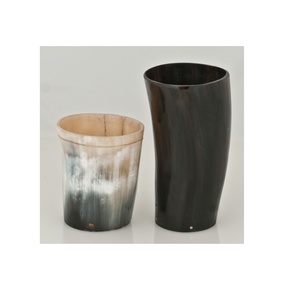 Natural Horn Glass Mini Glasses Buffalo Horn Made Viking Style Polished Portable Drinking Horn design - Product Image 1