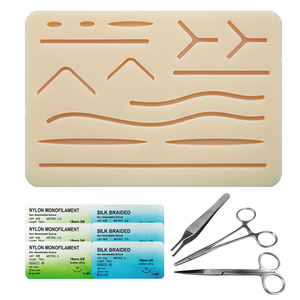 Wholesale Price Custom Made One.wish.health.care Suture <b>Practice</b> Kits Three Layers Silicone PVC Suture Mesh <b>Pad</b> Scalpel Handles - Product Image 5