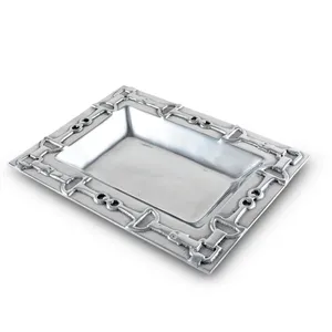 Plateau en métal moderne pour la restauration fine et le service hôtelier, durable, écologique, style américain, revêtement en poudre céramique - Product Image 3