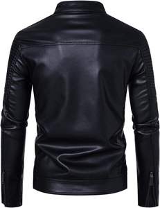 New Style 2026 Men Leather <b>Biker</b> <b>Jacket</b> High Performance Motorcycle Leather <b>Jacket</b> for Men - Product Image 3