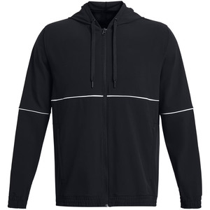 Sudadera con capucha reflectante para hombre con cremallera completa, chaqueta cortavientos deportiva, sudadera ligera para hombre, sudadera con cremallera para entrenamiento de alto rendimiento - Product Image 1