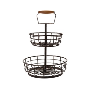 Nouvelle Arrivée Panier de Rangement en Fil de Fer pour Comptoir de Cuisine, Étagère à Fruits et Légumes à Niveaux, Durable, Taille et Forme Personnalisables - Product Image 2