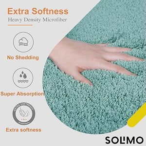 Tapis de bain personnalisé super absorbant et antidérapant, à poils longs, carré, pour la décoration de la maison, chambre et porte. - Product Image 2