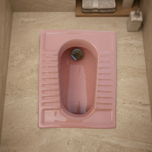 Vistaar Pink Magenta <b>Ceramic</b> Squatting <b>Pan</b> Orissa CT MD <b>Pan</b> Luxury Bathroom Indian Toilet Export Quality India - Product Image 5