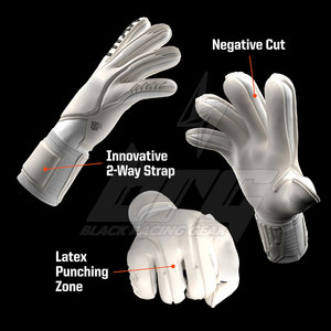 High Grip Professional Goalkeeper <b>Gloves</b> for Soccer Match Training German Latex Palm Finger Protection Customized Football <b>Glove</b> - Product Image 2
