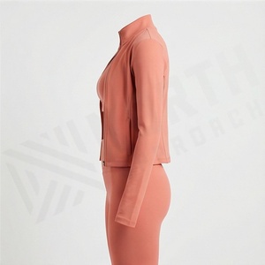Conjunto de Yoga de Dos Piezas para Mujer, Cintura Alta, Nuevo Diseño, Spandex, Nailon, Algodón, Diseño Sólido, Ropa Deportiva para Gimnasio - Product Image 3