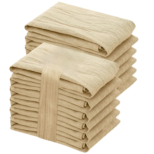 Linen Towel <b>Kitchen</b> Stripe 100% Linen Dish Towel Tea Towel Flour Sack Cloth Absorbent Low MOQ India - Product Image 3