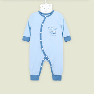 Combinaison bébé à manches longues avec fermeture latérale en bambou et élasthanne, tricot doux, unisexe - Product Image 4