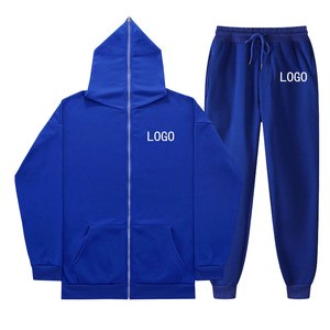 เสื้อฮู้ดดี้ผู้ชายแบบมีซิปเต็มตัว ผ้าเทอร์รี่ น้ำหนักเบา ไซส์ใหญ่พิเศษ ป้องกันลม  โลโก้สั่งทำได้ สำหรับฤดูหนาว - Product Image 5