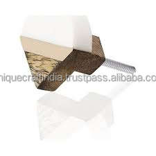 Bouton de porte en bois et en résine d'élégance naturelle de qualité supérieure Matériaux en bois et en résine terreux uniques combinés dans un environnement sophistiqué - Product Image 6