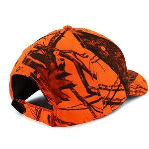 Orange Camouflage Adjustable Cap Unisex Outdoor Casual <b>Hat</b> Breathable Polyester Spring <b>Summer</b> - Product Image 3