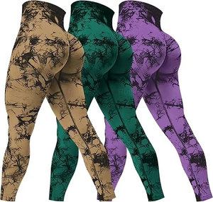 Leggings Deportivos para Yoga, Ropa Deportiva sin Costuras, Leggings de Cintura Alta con Corte en V para Levantar Glúteos, Leggings de Verano para Gimnasio y Fitness para Mujer - Product Image 4