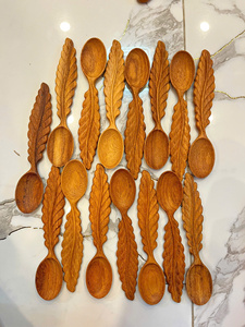 Hand-carved Wooden Fish Spoon Wooden Whale Tail SpoonPersonalized Gifts, Mud Kitchen Accessories, Montessori Nature Play Toy - Product Image 6