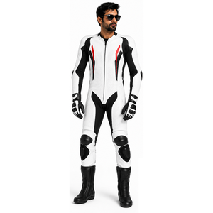 Combinaison de moto en cuir Samroz Sports, une pièce, pour hommes, grandes tailles, adultes, protections CE amovibles, hiver, résistante à l'eau, coupe-vent - Product Image 3