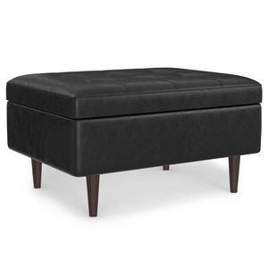 Tavolino da Caffè Mid-Century Shay con Pouf Contenitore, Arredamento Moderno per la Casa - Product Image 4