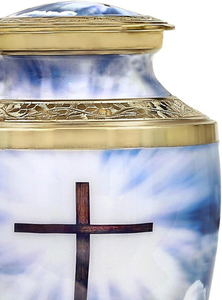 โกศบรรจุอัฐิสำหรับผู้ใหญ่ สไตล์อเมริกัน สำหรับตกแต่งงานศพ โกศฝังศพสำหรับชายและหญิง โกศทำมือ - Product Image 5