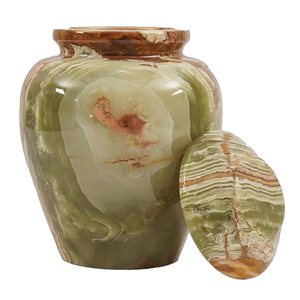 2026 New Arrival Natural Onyx <b>Marble</b> Keepsake Urn Luxury Handmade Stone Cremation Ashes <b>Jar</b> in Bulk Quantity - Product Image 6