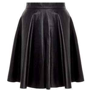 Jupe en cuir légère grande taille pour femme, style décontracté, avec taille naturelle, vente en gros, pour l'été - Product Image 1