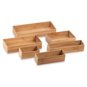Custom Wooden Drawer Organizer <b>Box</b> for Jewelry <b>Makeup</b> Accessories Storage Minimalist Home Organizer Set - Product Image 2