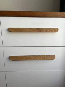 Poignées de porte et de fenêtre anciennes, poignées de porte de placard et poignées de meubles en bois de noyer personnalisées, boutons de tiroir, poignées de meuble de cuisine - Product Image 3
