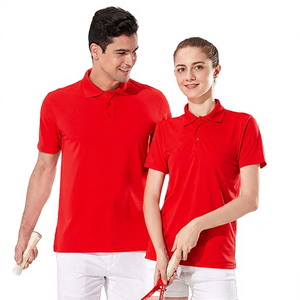 <b>Orange</b> Short Sleeve <b>Polo</b> Shirt Men Women Solid Color Cotton Casual Breathable Regular Fit - Product Image 2