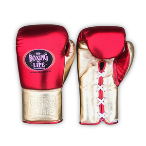Guantes de Boxeo No Boxing No Life, Cuero Vacuno Genuino, Guantes Profesionales para Sparring y Combate, Duraderos, Transpirables, Fabricante OEM - Product Image 1