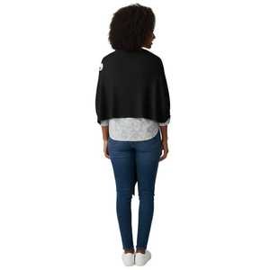 Jack and Jill Adult <b>Black</b> Shawl <b>Wrap</b> Soft Lightweight Elegant Fashion Scarf Casual Party Wear Women Stylish Comfortable Acce - Product Image 3