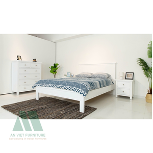 Wholesale High Quality Modern Wooden Bedroom Sets Vietnam OEM ODM Home Hotel Apartment Use Including <b>Beds</b> Cabinets Sideboards - Product Image 4