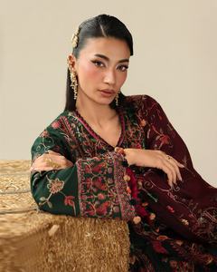 Salwar Kameez Kashmiri Karhai 635 para Mujer, Material Viscosa, Antiarrugas, Absorbe la Humedad, para Fiestas y Bodas - Product Image 4