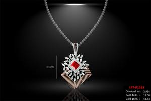 Conjunto de Colgante de Diamante Natural de 4.07 Quilates, Oro Rosa de 14K, Color GH, Corte Brillante, Claridad VS SI, Joyería Fina de Lujo para Mujer - Product Image 3