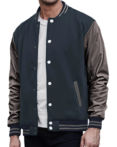 Stonefield Manufacturing Geometric Patchwork Stand Collar Varsity <b>Jacket</b>-100% Wool Hooded <b>Waterproof</b> Streetwear <b>Winter</b> Outerwear - Product Image 4