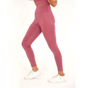 Leggings de Yoga para Mujer, Cintura Media, Transpirables, Tejidos, Sin Costuras, Elásticos, Ropa Deportiva para el Mercado Estadounidense - Product Image 6
