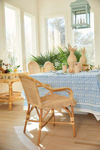 Natural Rattan <b>Armchair</b> Handwoven Wicker <b>Dining</b> Chair Comfortable Accent Seating For <b>Dining</b> Room Patio Cafe Hotel Furniture - Product Image 5