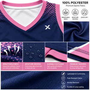 Ensemble d'uniformes de basketball pour femmes et jeunes filles, respirant, à séchage rapide, 100% polyester, sans manches, taille élastique, imprimé sur mesure - Product Image 3