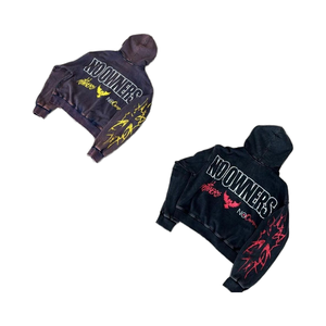 Sudadera con Capucha de Forro Polar Ecológico de Alta Calidad, Unisex, Corte Regular, Bordada, Lisa, Teñida, Personalizada, para Hombre, Invierno - Product Image 1