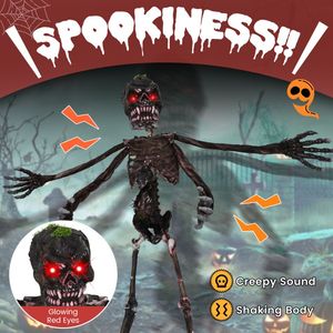 Decorazione Animata di Halloween 6 Piedi con 4 Braccia, Occhi LED Rossi e Suoni Spaventosi - Product Image 6