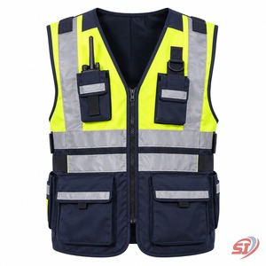 Gilet de sécurité haute visibilité personnalisé, vêtements de travail réfléchissants, fabrication de vêtements de travail pour les équipes de construction et de travaux routiers - Product Image 1