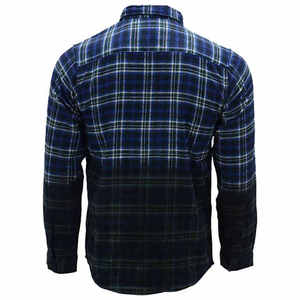 Men's Red Black Plaid Long Sleeve Casual <b>Shirt</b> Full Button Down <b>Collar</b> Flannel Woven Fabric Autumn Style - Product Image 5