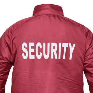 Security Guard <b>Jacket</b> Reflective Workwear Uniform Winter Coat Windproof <b>Waterproof</b> Safety Patrol <b>Red</b> <b>Jacket</b> - Product Image 4