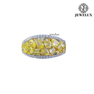High Quality Jewelux Men's <b>Gold</b> Plated <b>Cocktail</b> <b>Ring</b> With Crystal Rhinestones Pave Setting Crown Shape Hiphop Style Jewelry - Product Image 4